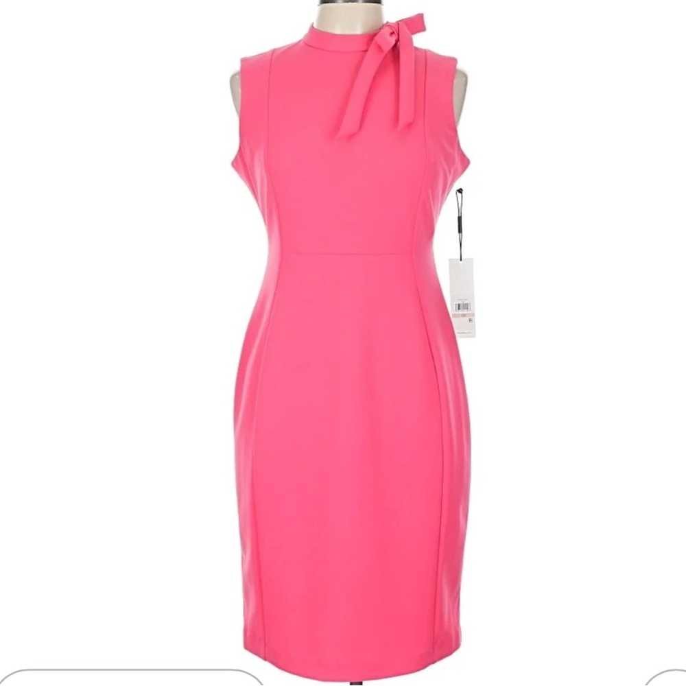 Calvin Klein Collection Vibrant Pink Midi Dress